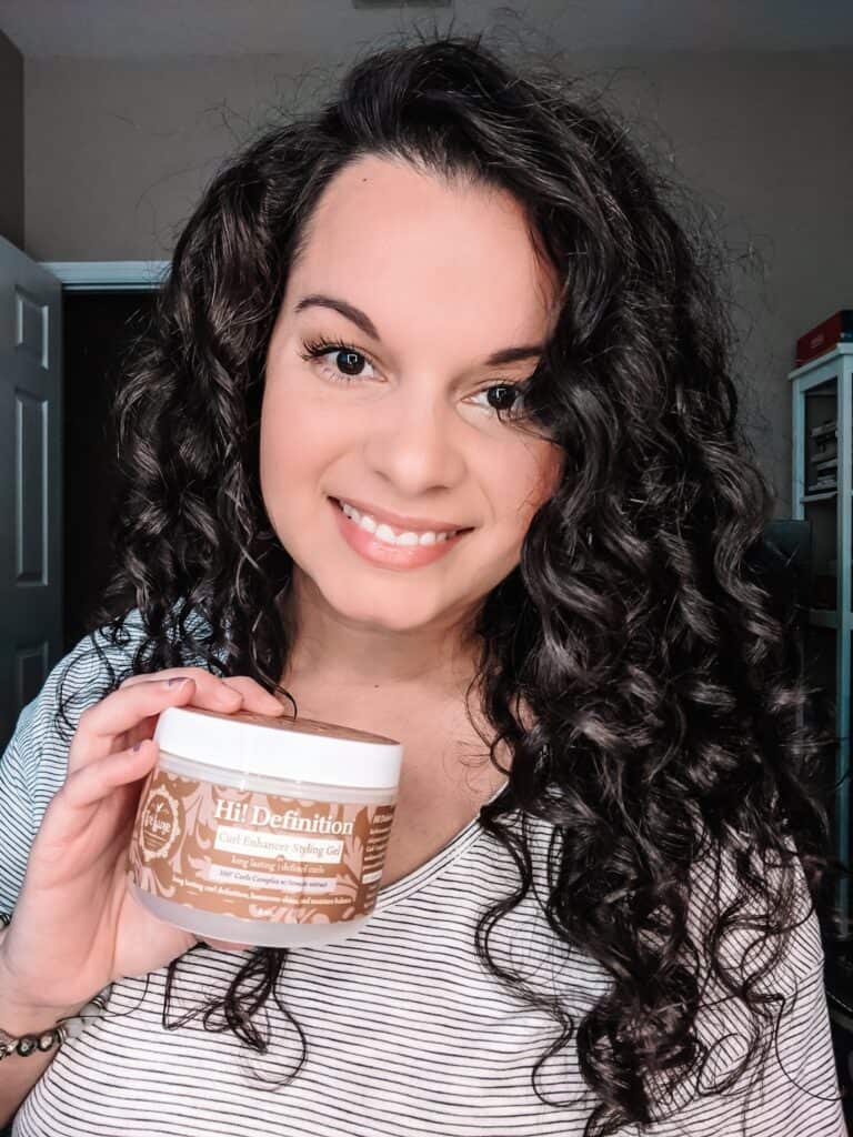 Reihenfolge der Produkte für welliges Haar - Gel
