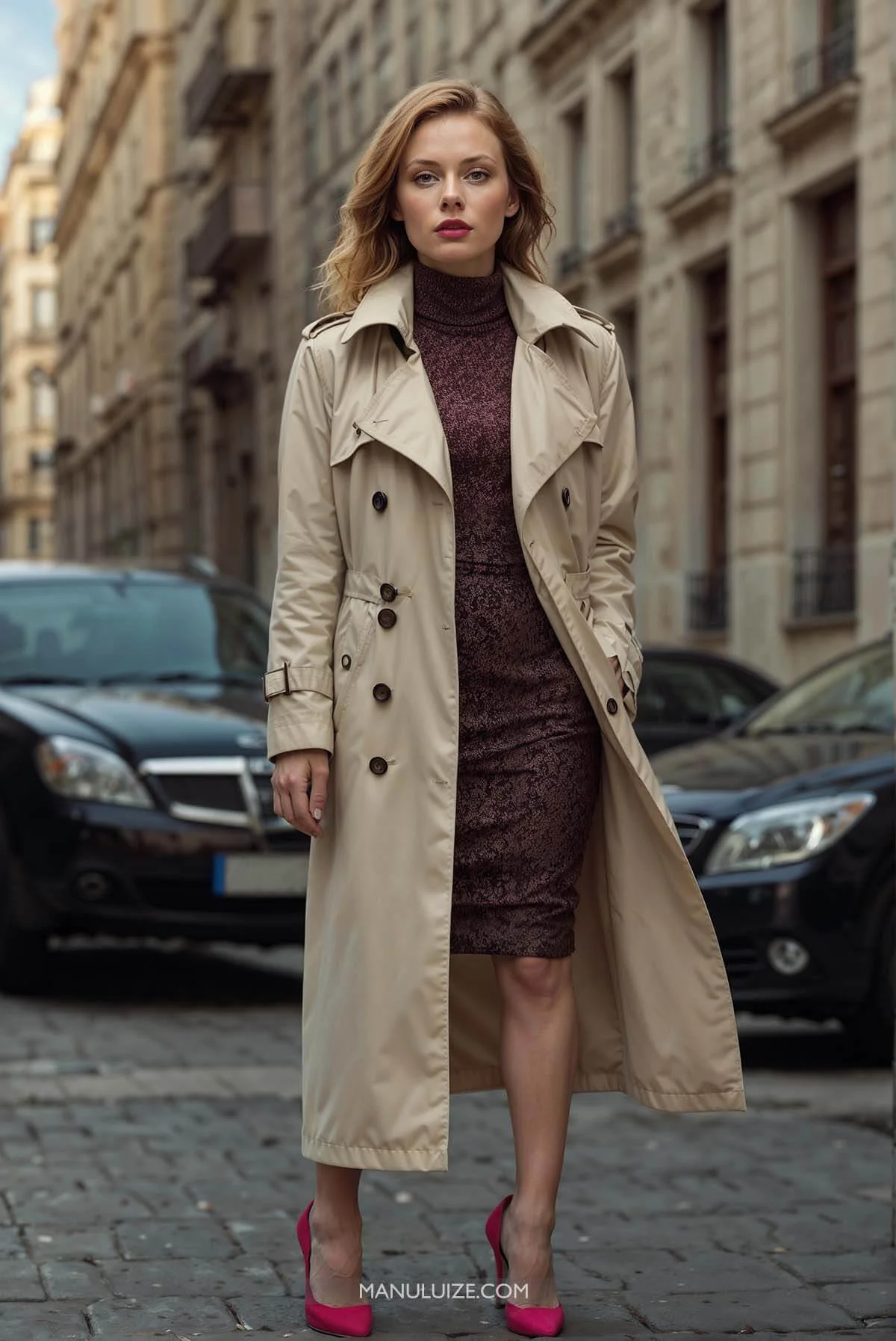 Wintertrenchcoat -Outfit